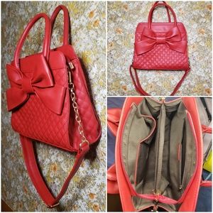 Bright Red Holiday Handbag